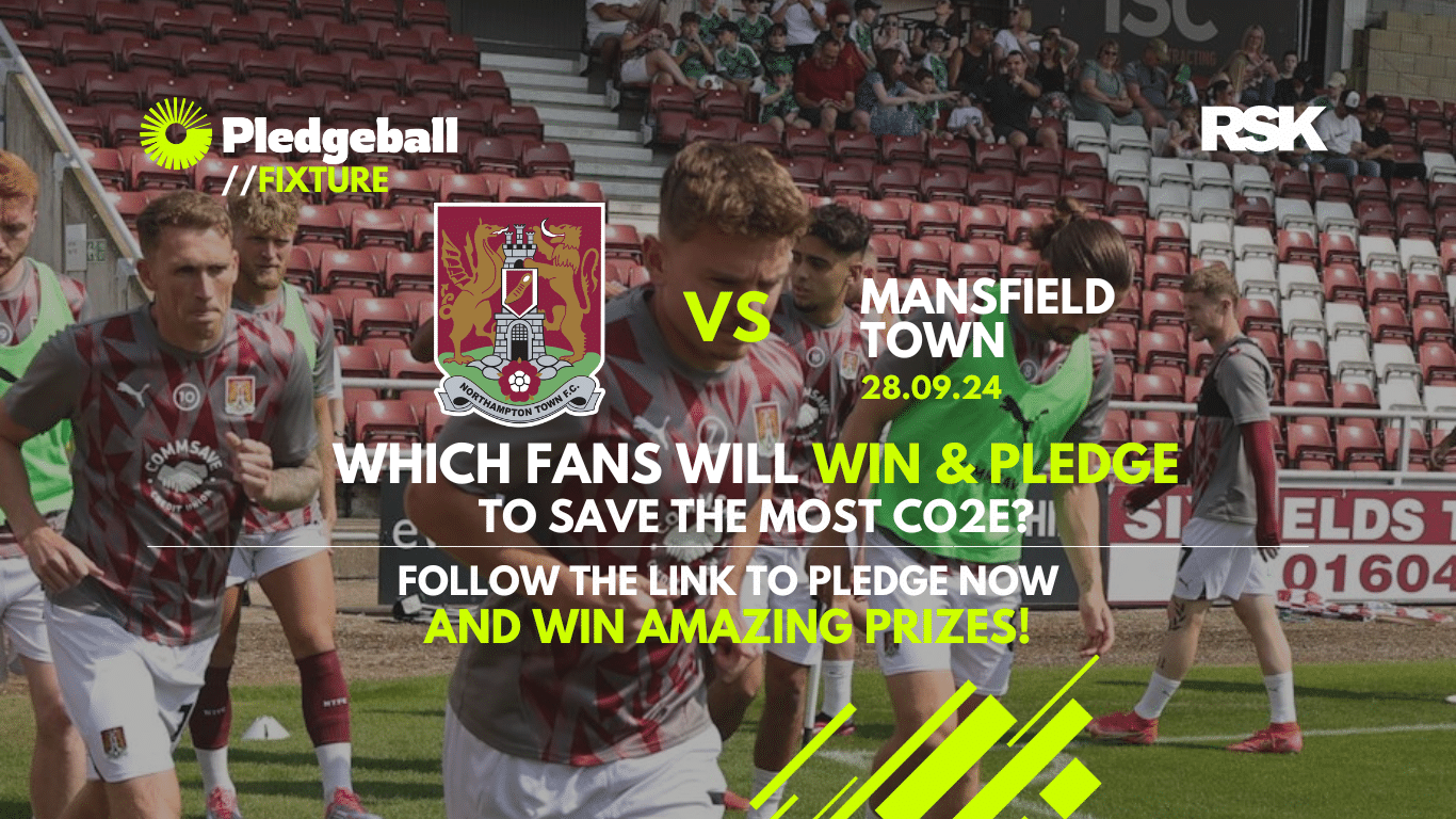 On September 28th, Northampton Town will face Mansfield Town in a match that’s more than just a game. This time, we’re partnering with Pledgeball to invite our amazing fans to safeguard the places we cherish and play.